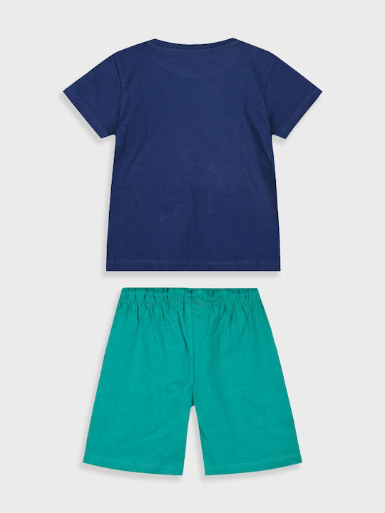 Kinder-Set mit Shorts Sommer 2Stück BLACK Ocean