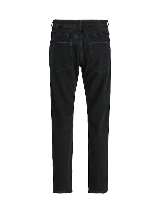 Ανδρικό Παντελόνι Τζιν με Relaxed Εφαρμογή Μαυρο, Black Denim