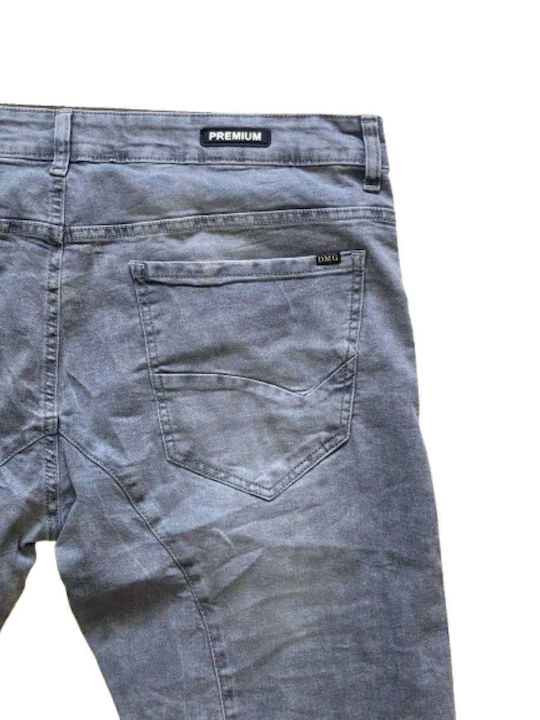 Herren Jeanshose Elastisches Slim Fit Grau