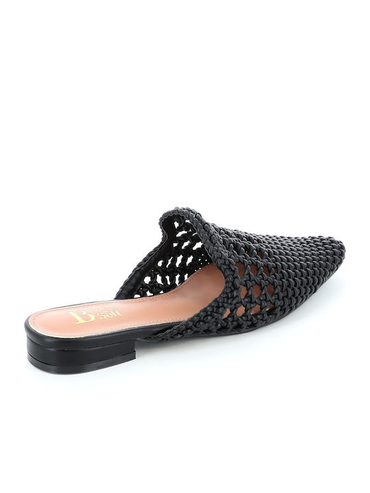 Flat Mules σε Μαύρο Χρώμα