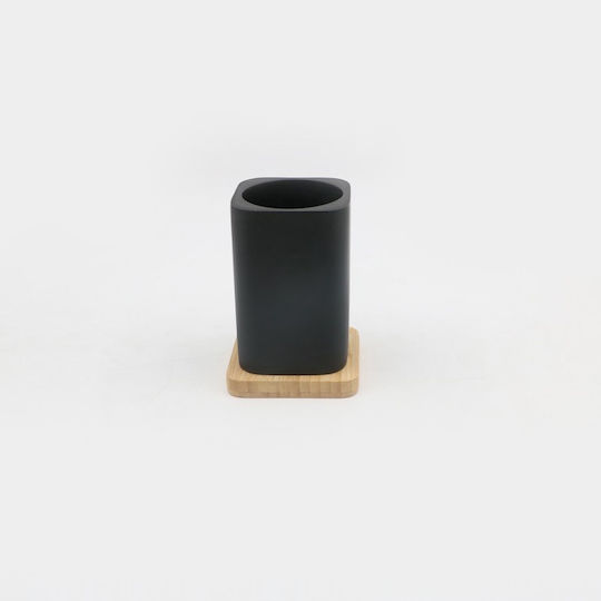 Inter Ceramic Ποτηροθήκη Μαύρη