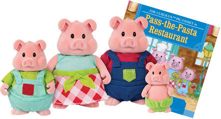 Li'l Woodzeez Pig Family for 3+ Years