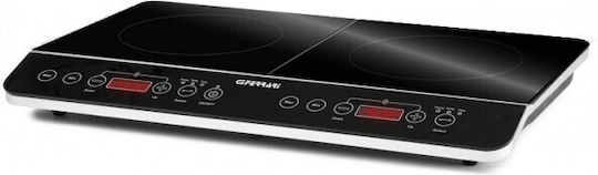 G3Ferrari G10047 Επιτραπέζια Εστία Επαγωγική Διπλή Μαύρη