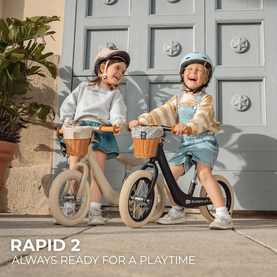Kinderkraft Παιδικό Ποδήλατο Ισορροπίας Rapid 2 Μαύρο