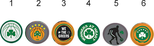 CHartini Poli Panathinaikos Basketball Stamps (Various Designs) 1pc