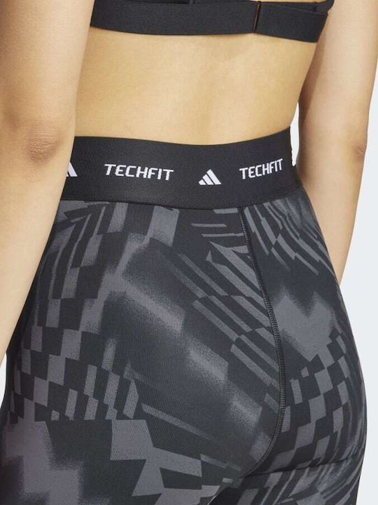 Techfit Training Damen Gekürztes Leggings Formendefinition Schwarz