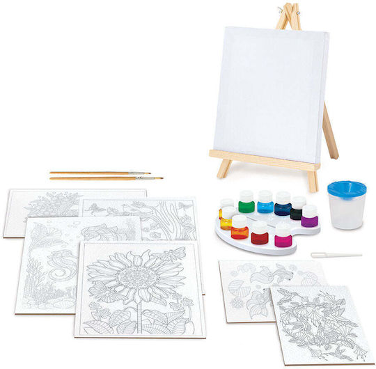 HappiHobbi Painting Workshop Flower for Children 7+ Years