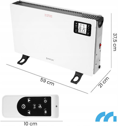 MalTec Convectoare pardoseală 2000W cu Termostat Electronic Alb