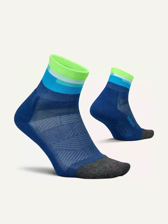 Feetures Elite Light Cushion Running Κάλτσες Μπλε 1 Ζεύγος