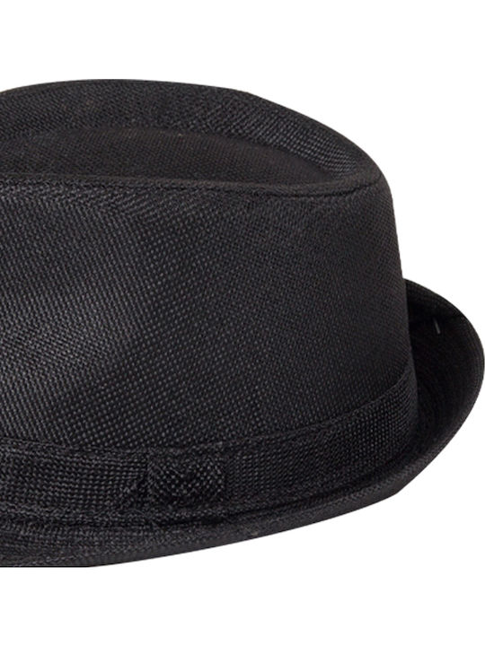 Brims and Trims Hut Porkpie-Hut Schwarz