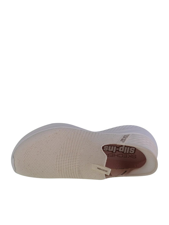 Ultra Flex Women's Canvas Slip-Ons White