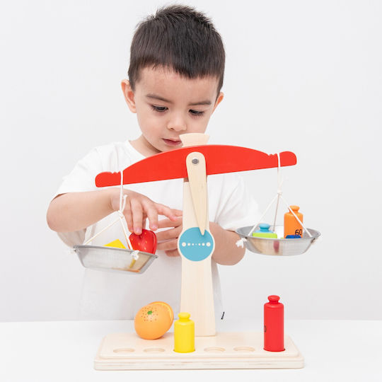 New Classic Toys Balance Scales Ζυγαριά Ισορροπίας από Ξύλο για 3+ Ετών
