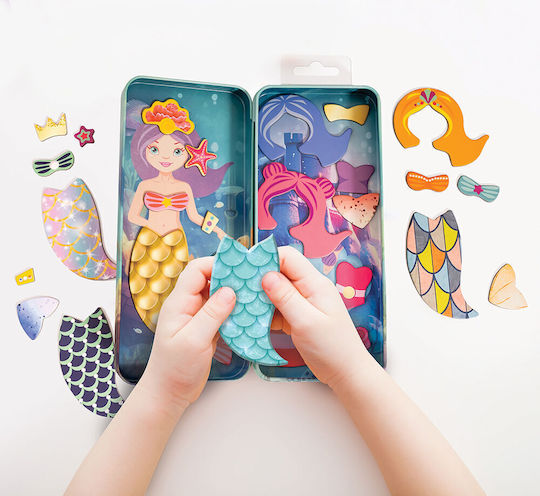 HappiHobbi Магнитна Играчка За Строене Tins Mermaid Princess
