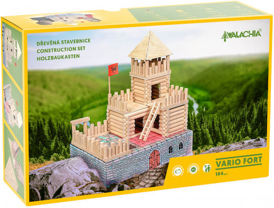 Walachia Jucărie de Construcție din Lemn Vario Fort pentru Copii 5++ Ani