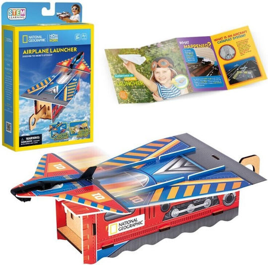 Cubic Fun Paper Construction Toy Airplane Launcher for Children 5+ years+ Years