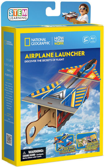 Cubic Fun Paper Construction Toy Airplane Launcher for Children 5+ years+ Years