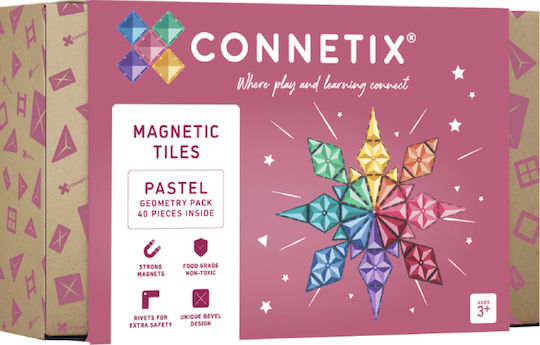 Connetix Μαγνητικό Παιχνίδι Κατασκευών Pastel Geometry