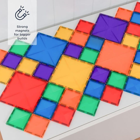 Connetix Magnetisches Bau- und Konstruktionsspielzeug Rainbow Square