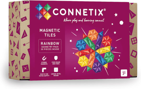 Connetix Μαγνητικό Παιχνίδι Κατασκευών Rainbow Geometry