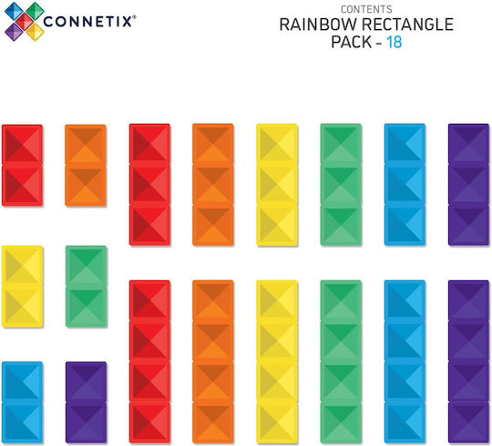 Connetix Μαγνητικό Παιχνίδι Κατασκευών Rainbow
