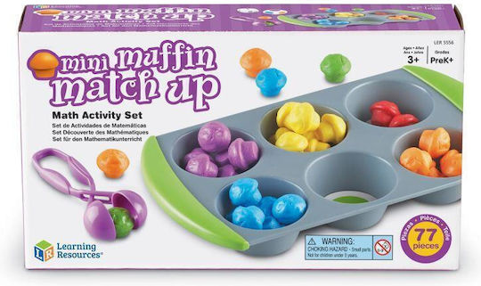 Learning Resources Mini Muffin Match Up Math STEM Εκπαιδευτικό Παιχνίδι Γνώσεων για 3+ Ετών