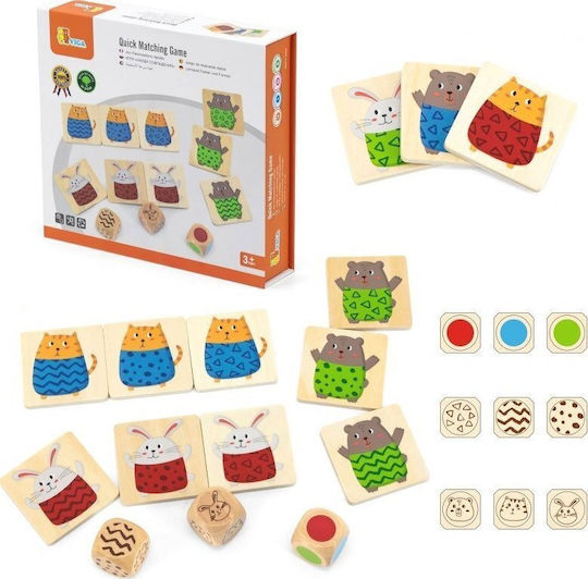 Viga Toys Quick Fit Game Educational Game Knowledge made of Wood