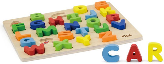 Viga Toys Montessori Joc Educațional Litere și numere din Lemn