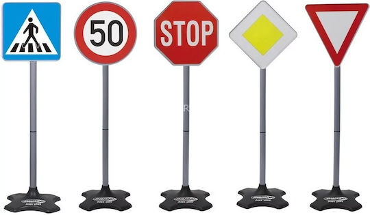 Jamara Traffic Set Grand With 5 Different Road Signs Образователна Игра Образователни за 3+ години Години