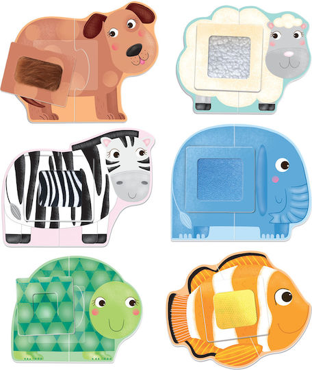 Headu Tactile Animals Montessori Εκπαιδευτικό Παιχνίδι Γνώσεων για 2-5 Ετών