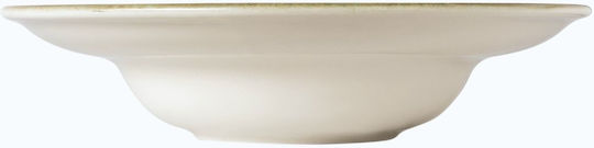 By Bone Ambience Teller Untiefe aus Porzellan Gelb mit Durchmesser 27cm 6Stück