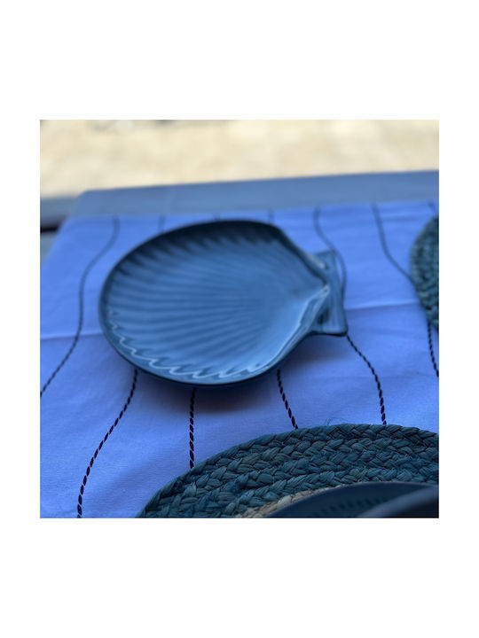 MSA Plate Shallow Ceramic Gray with Diameter 24cm