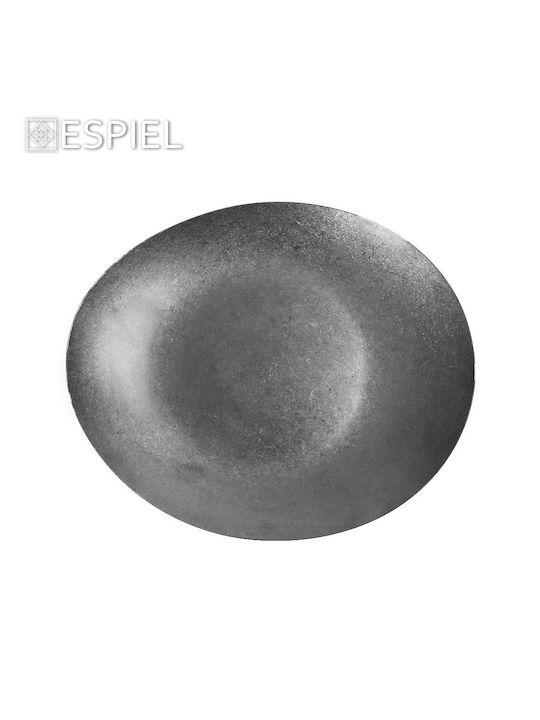 Espiel Snow Чиния Плитко Триъгълник Inox Сив 29.2x24.2см