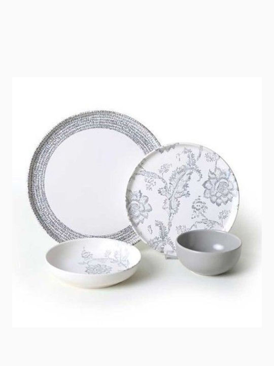 Marva Farfurie adâncă Ceramică Alb cu Diametru 22cm 6buc