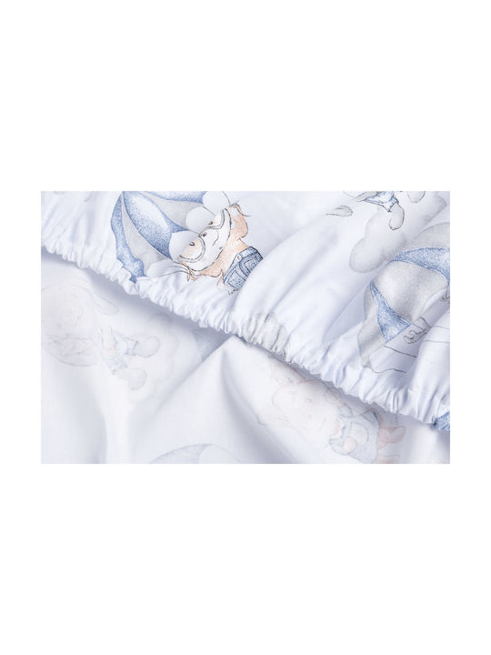 Sensillo Baby Sheet Crib Cotton 60x120cm