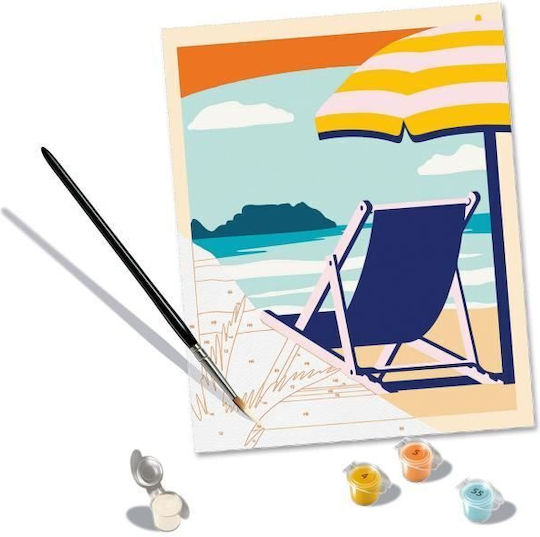 Ravensburger Creart Pictură după Numere Adulți Relaxare la Plajă