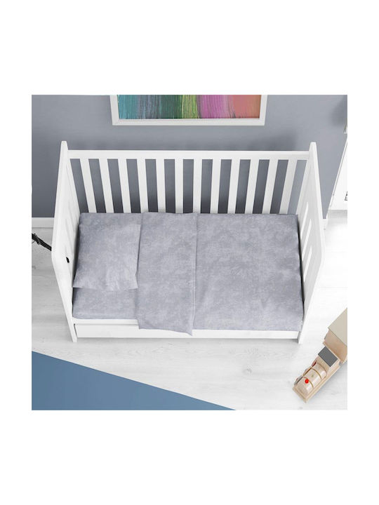 Dimcol με Λάστιχο Bebe Light Grey 70x140εκ.