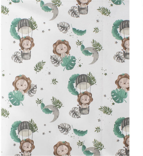 Dimcol Baby Bettlaken Für Wiege Baumwolle Grün Grün 80x110cm