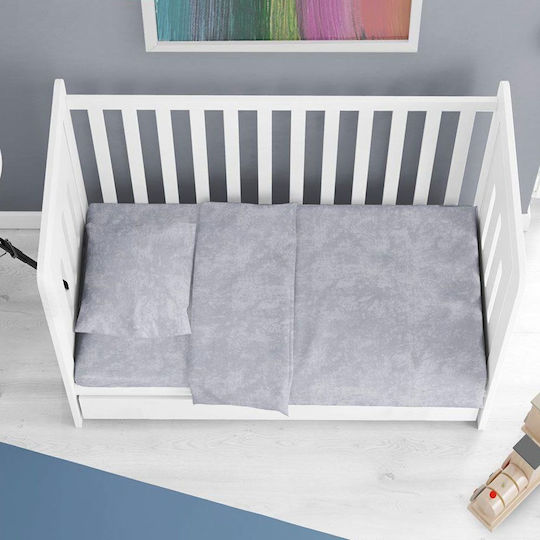Dimcol Baby Bettlaken Hellgrau 120x160cm