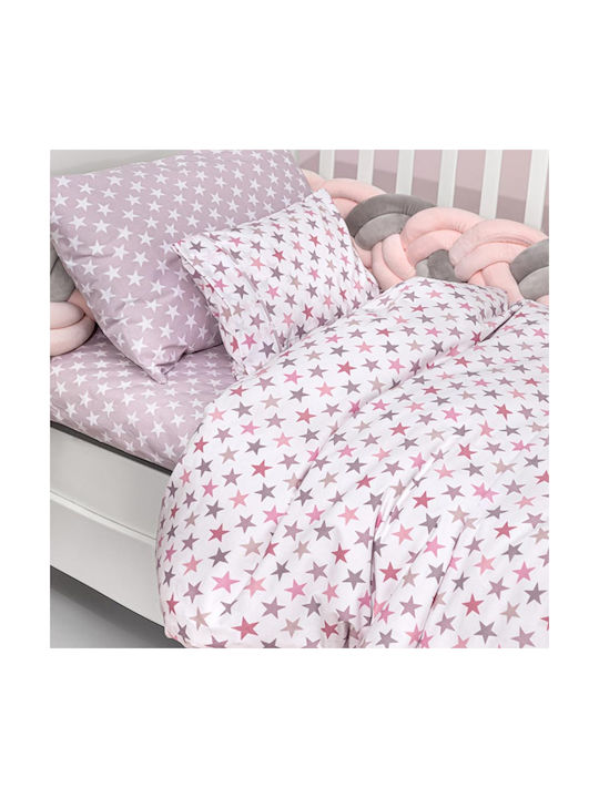 Guy Laroche Seturi de cearșafuri pentru bebeluși Pentru Patut Bumbac Pudră Roz 115x170buc 3buc