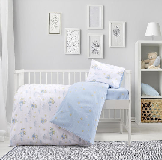 Kocoon Baby Sheets Set Crib Cotton Fitted Multicolored 70x130cm 3pcs