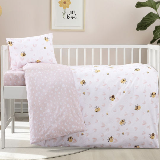 Kocoon Set Baby Bettlaken Für Krippe Baumwolle Angepasst Bunt 70x130cm 3Stück