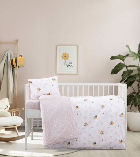Kocoon Set Baby Bettlaken Für Krippe Baumwolle Angepasst Bunt 70x130cm 3Stück