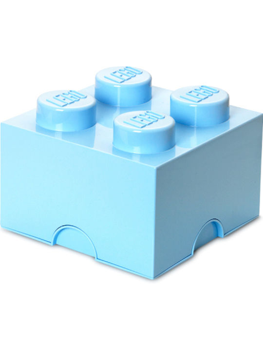 LEGO Παιδικό Κουτί Αποθήκευσης από Πλαστικό 4-Stud Γαλάζιο 25x25x18cm