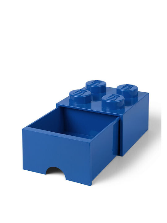 LEGO Детска кутия за съхранение от пластмаса 4 Knobs Син 25x25x18см 1бр 5005403