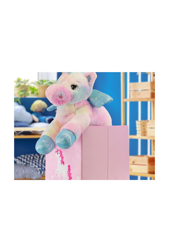 Koopman Spielzeug Aufbewahrungssystem aus Stoff Rosa 35x35x102cm 1Stück