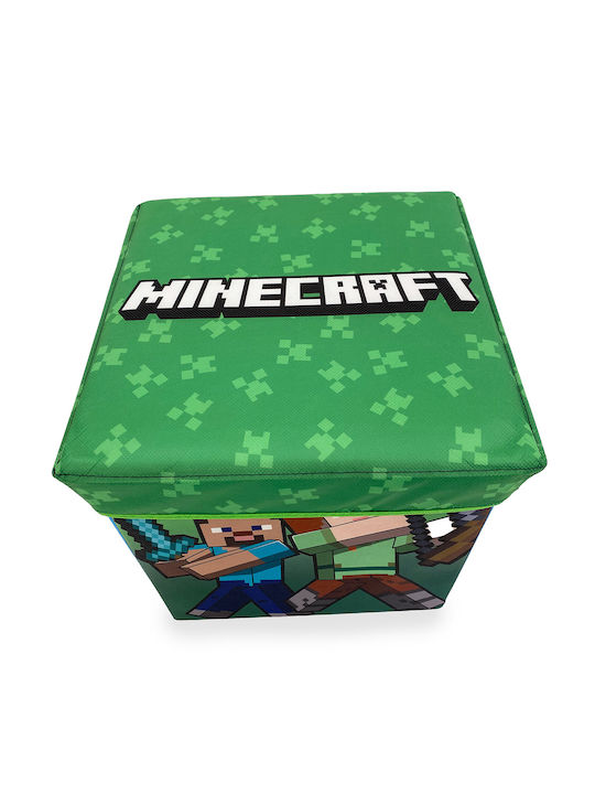 Mojang Minecraft Hocker-Box 28 30x30x30 Grün 100% Polyester