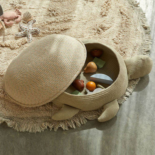 Lorena Canals Kinder Aufbewahrungskorb Beige 70x45x18cm 1Stück
