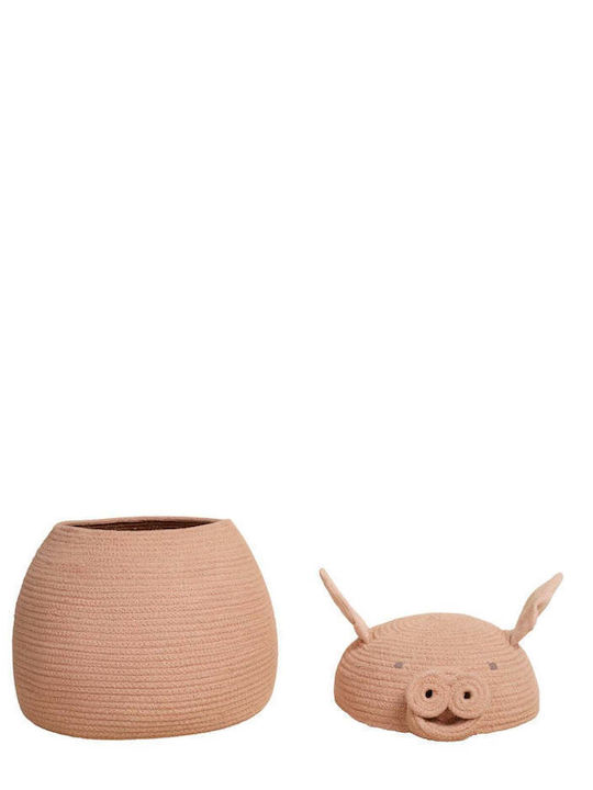 Lorena Canals Cutie de Depozitare Jucării pentru Copii din Țesătură Peppa Pig Roz 32x32x30cm 1buc