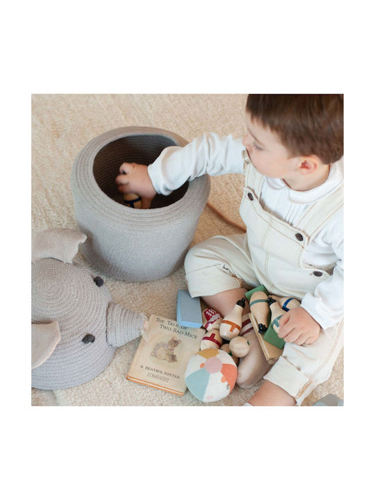 Lorena Canals Children's Storage Basket made of Fabric Renata The Rat Gray 25x25x30cm 1pcs