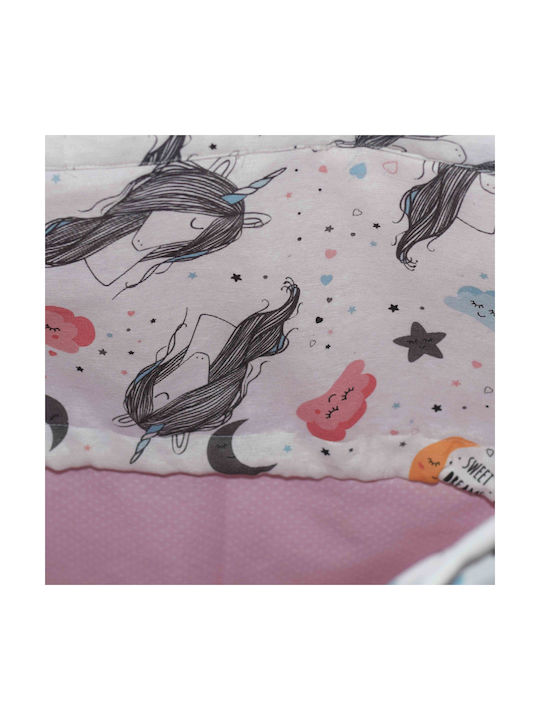 Decocraft Children's Folding Storage Bag made of Fabric Unicorn Pink 50x20x55cm 1pcs